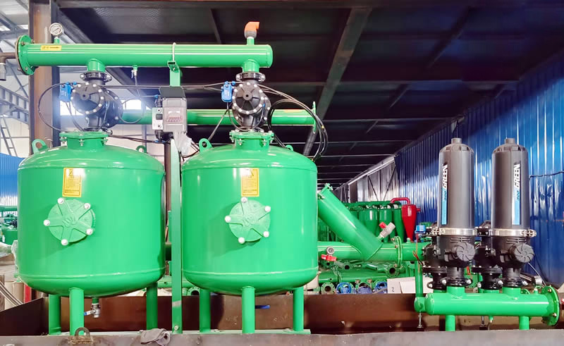 全自動反沖洗砂石+疊片過濾器-噴漆新工藝